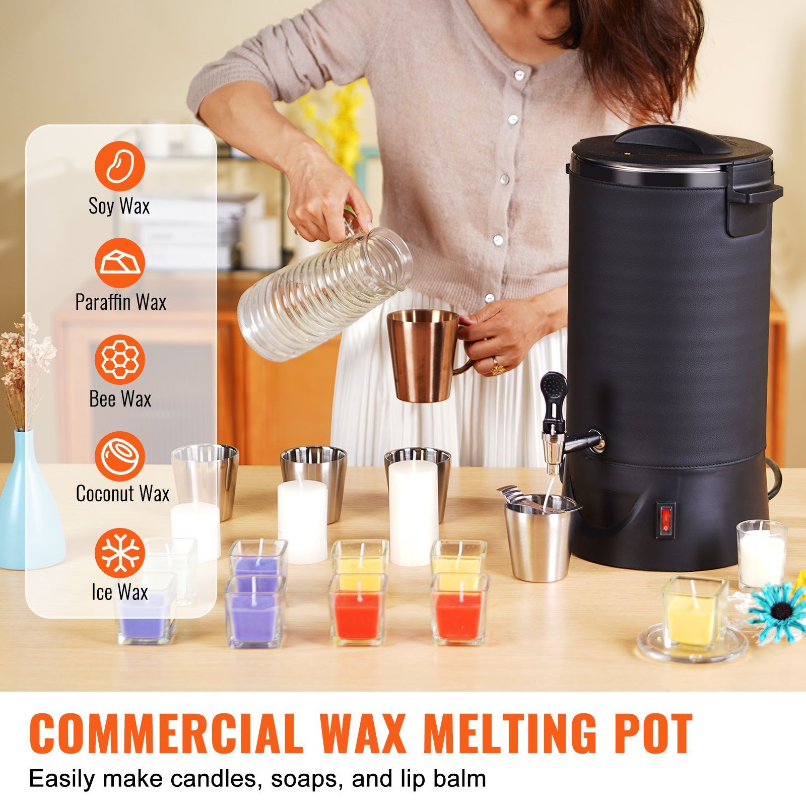 Candle Making Tempe - Olla Eléctrica para Derretir Cera de