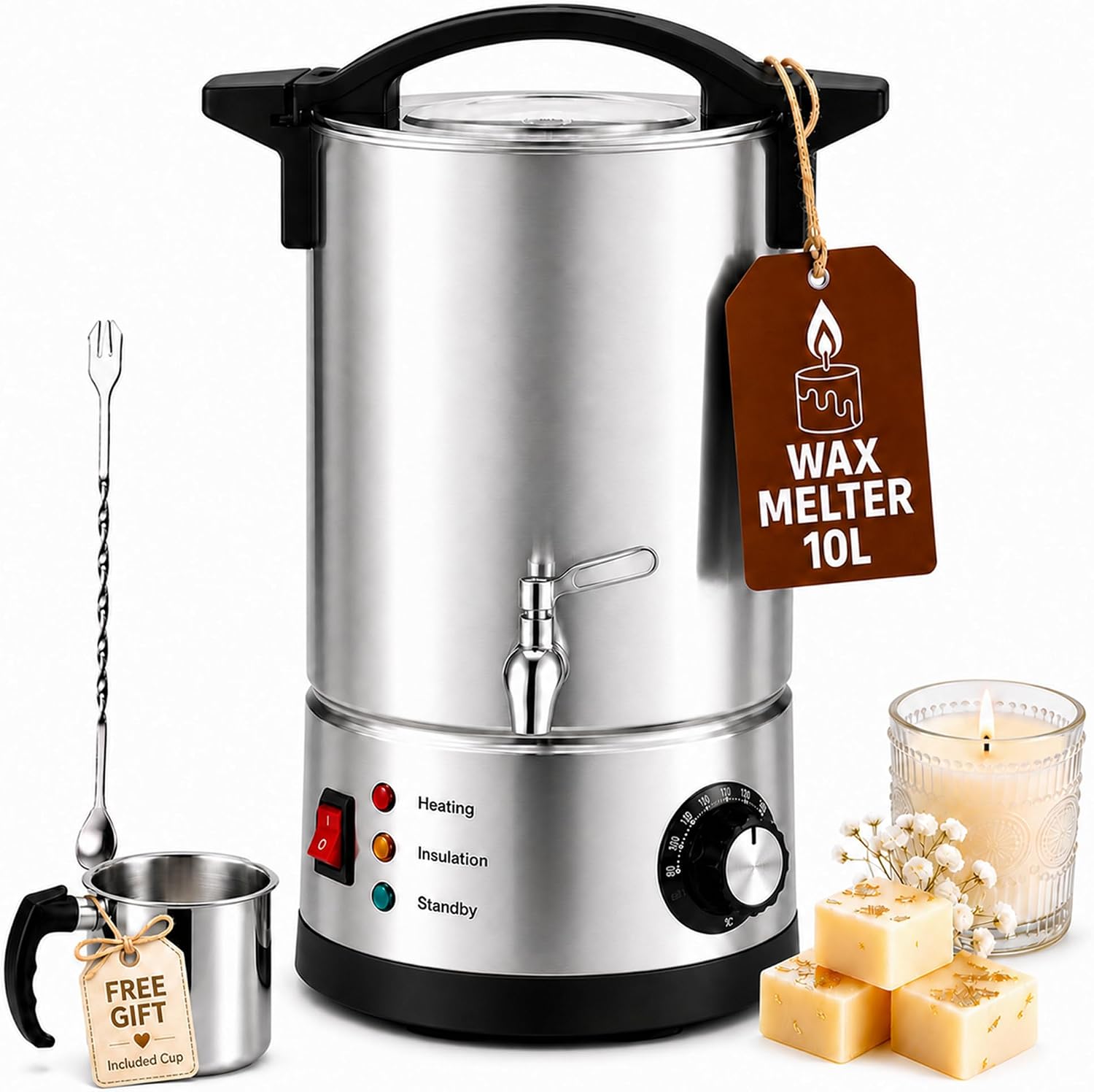 Candle Making Tempe - Fundidor de Cera de 10L para